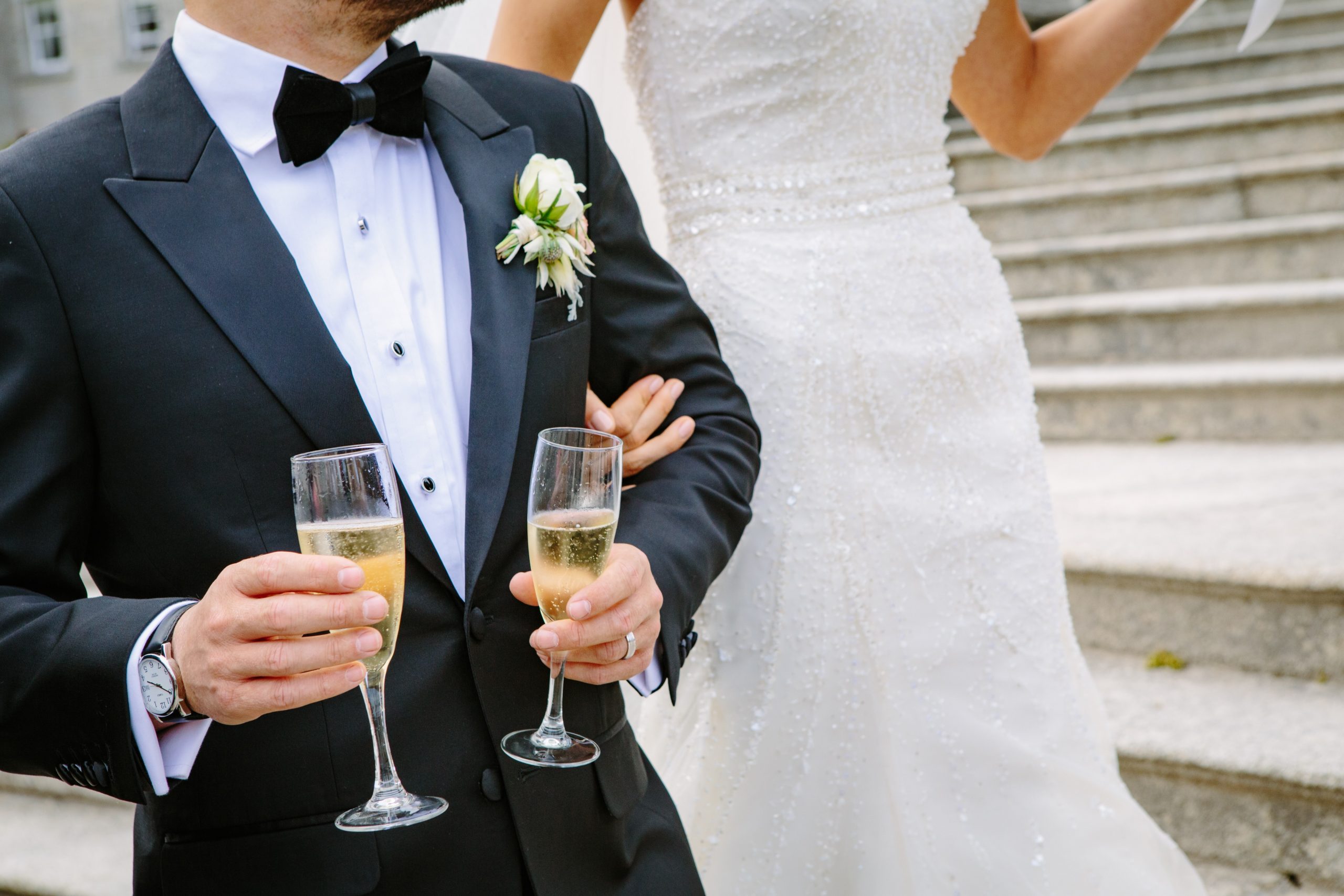 Champagne til brylluppet